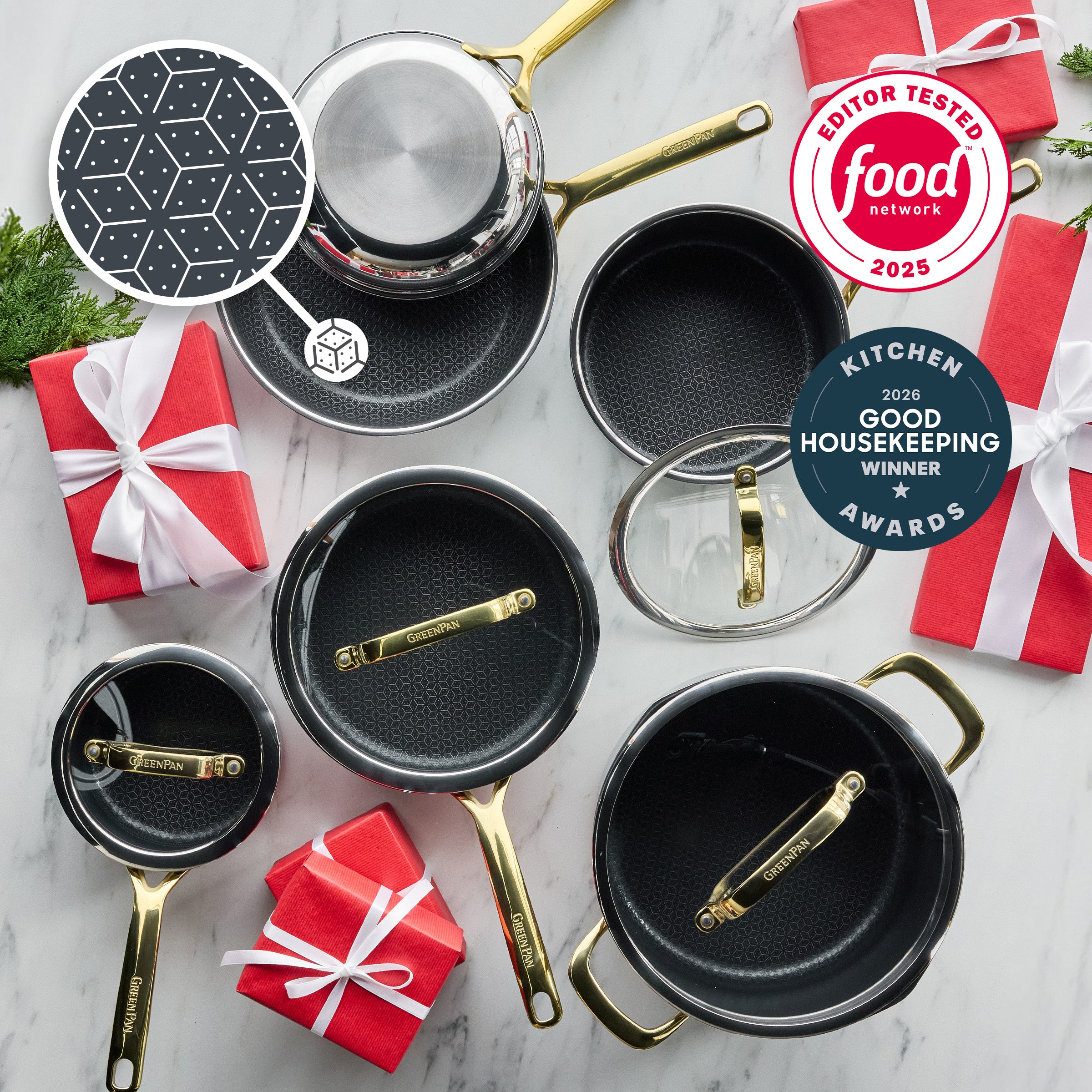 Spectra Gold Thermobond Hybrid Ceramic Nonstick 10-Piece Cookware Set