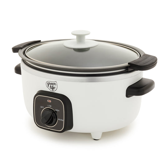 GreenLife Healthy 3.5-Quart Slow Cooker | White