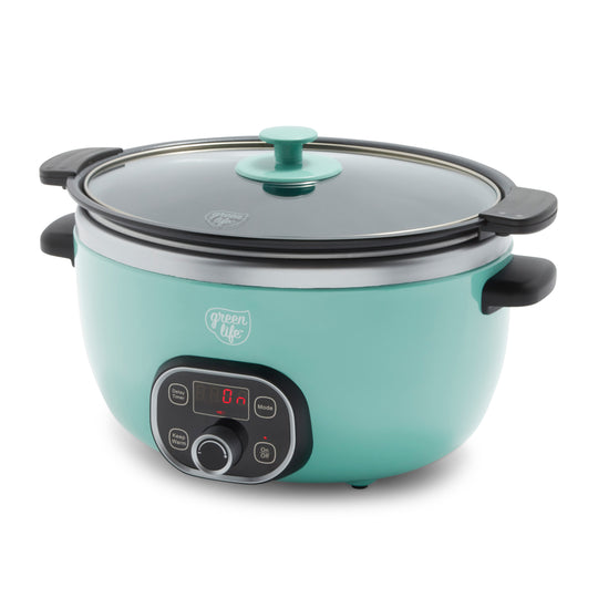 GreenLife Healthy 8-Quart Slow Cooker | Turquoise