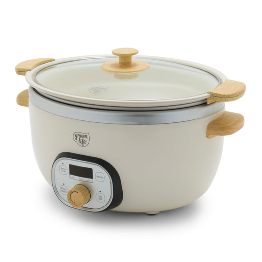 GreenLife Healthy 8-Quart Slow Cooker | Cream