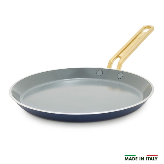 Stanley Tucci™ Ceramic Nonstick 10" Crepe and Omelette Pan | Marino Blue