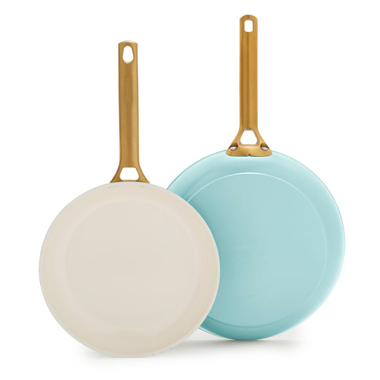 Reserve Pro Ceramic Nonstick 10" and 12" Frypan Set | Seaside