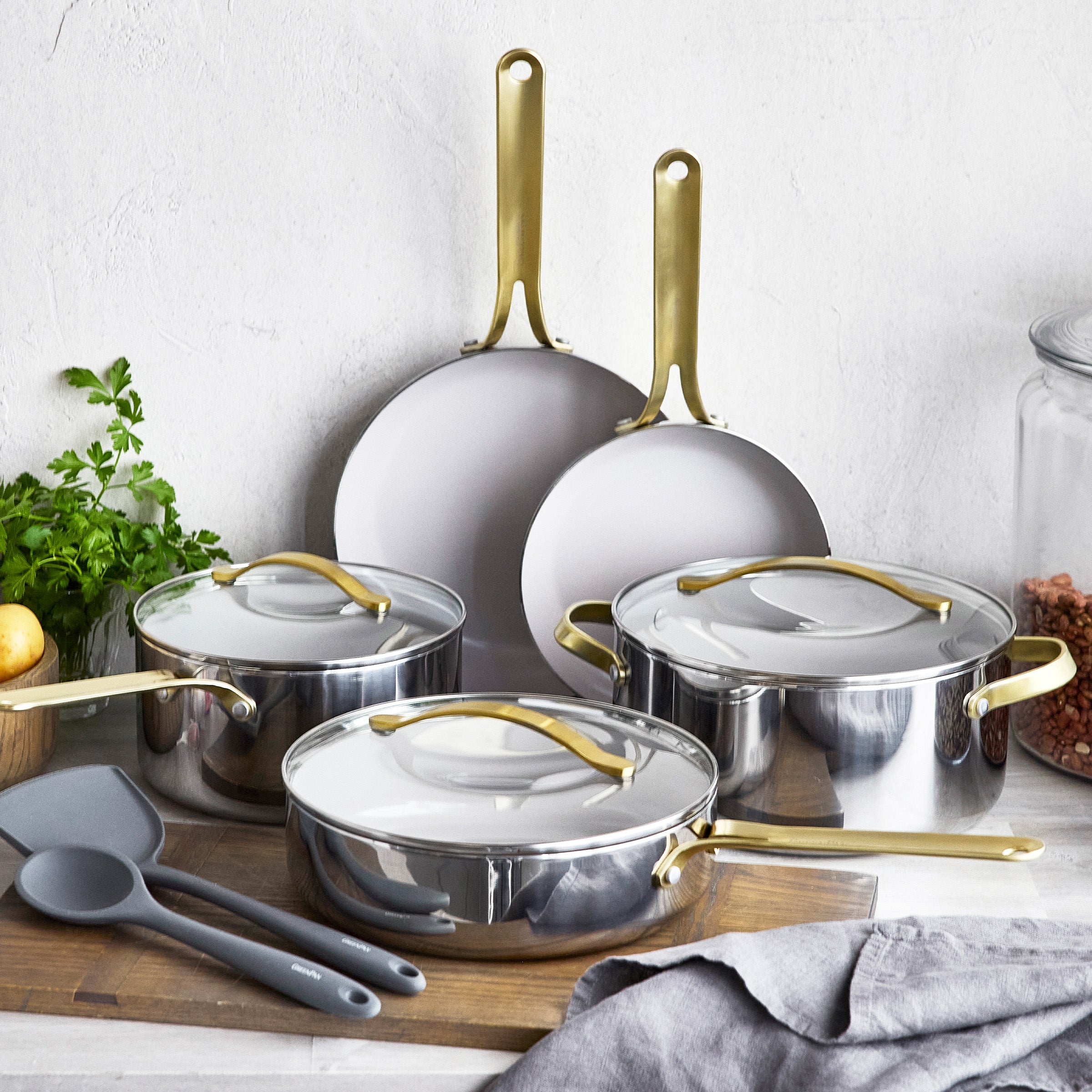 Nova Gallery Stainless Steel 10-Piece Cookware Set