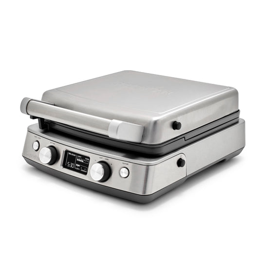 Elite Ceramic Nonstick 4-Square Waffle Maker | Premiere Stainless Steel