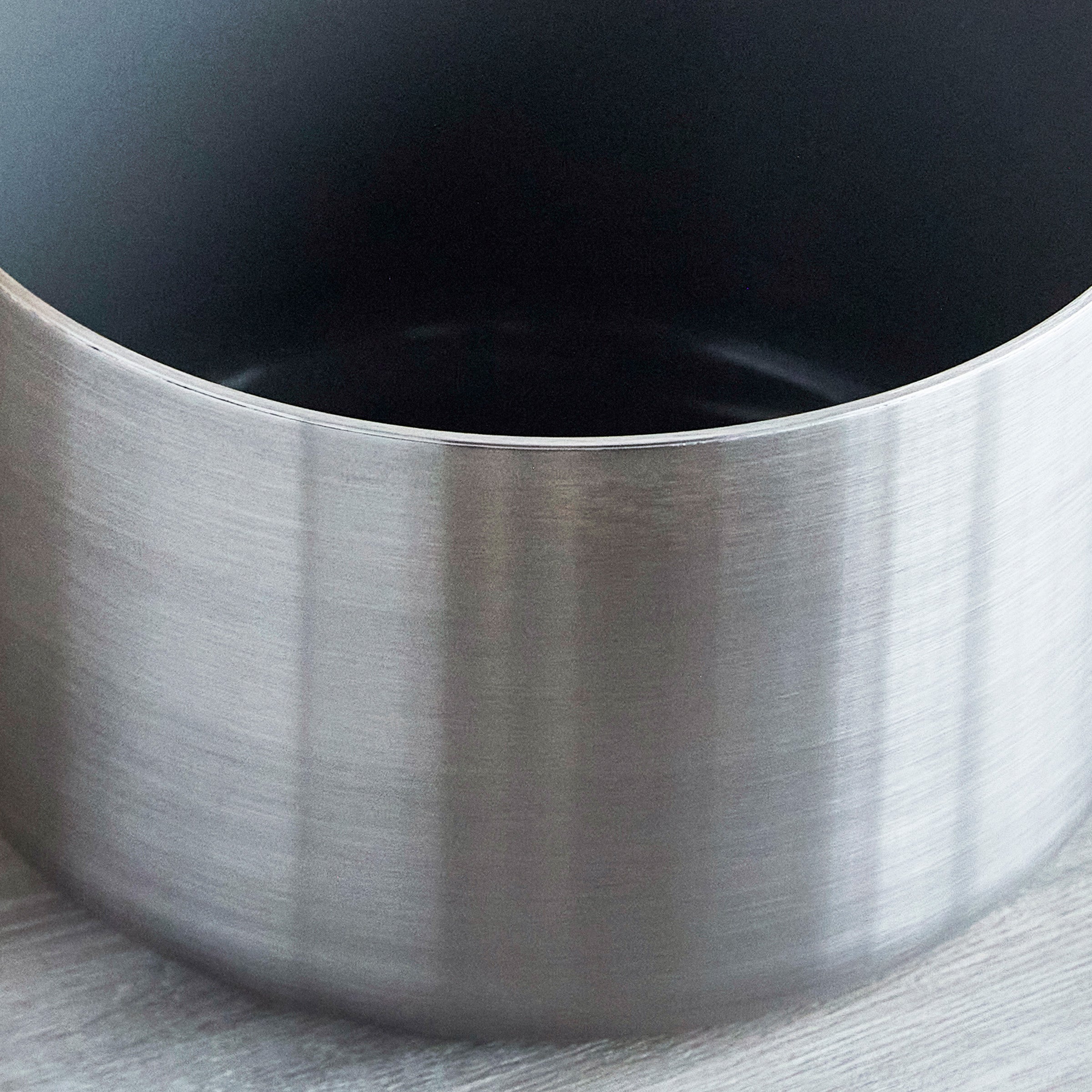 Stanley Tucci™ Stainless Steel Ceramic Nonstick 4-Quart Saucepan with Lid | Champagne Handles