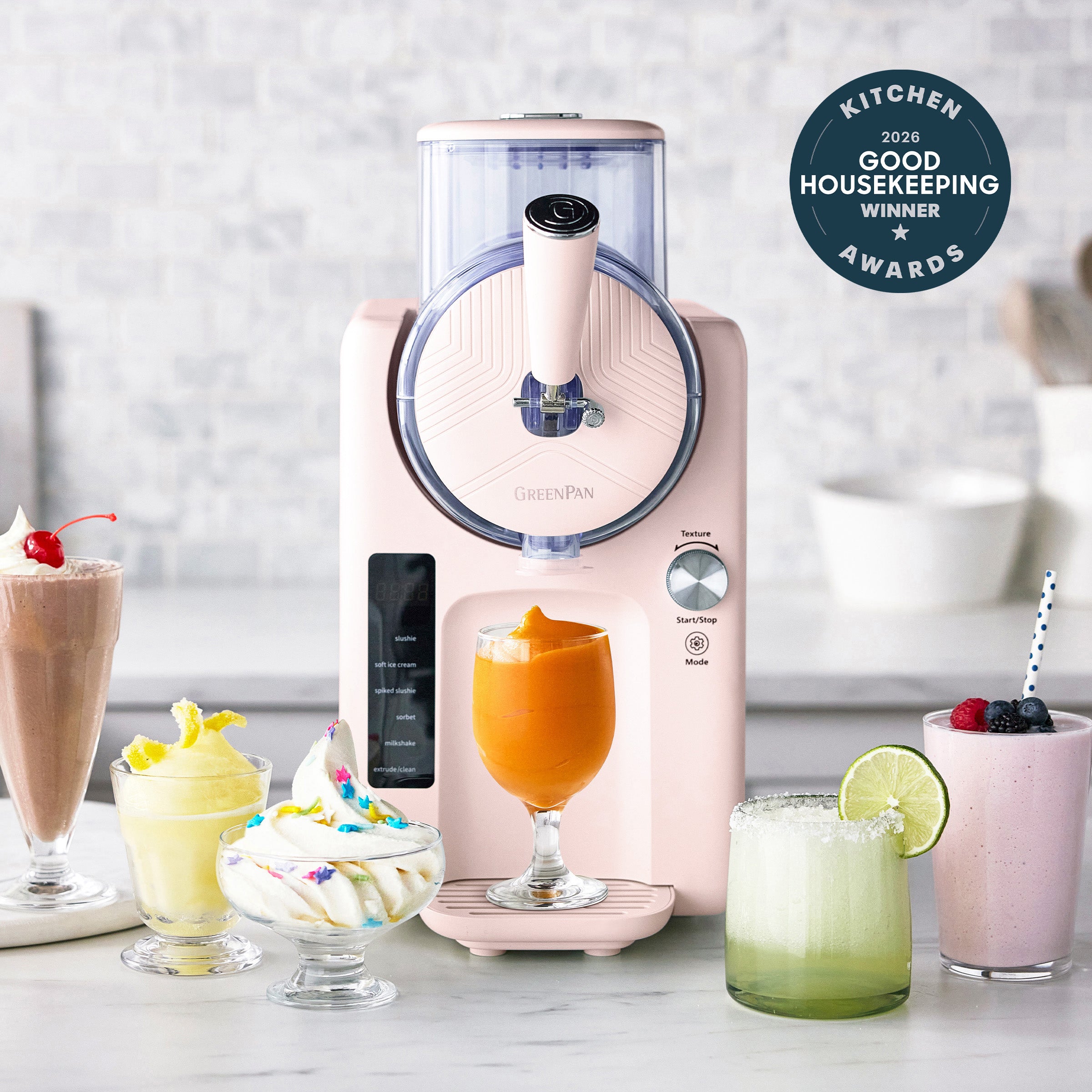 GreenPan Frost Classic 15-in-1 Ice Cream & Frozen Drink Maker | Cotton Candy GreenPan Frost Classic 15-in-1 Ice Cream & Frozen Drink Maker | Cotton Candy