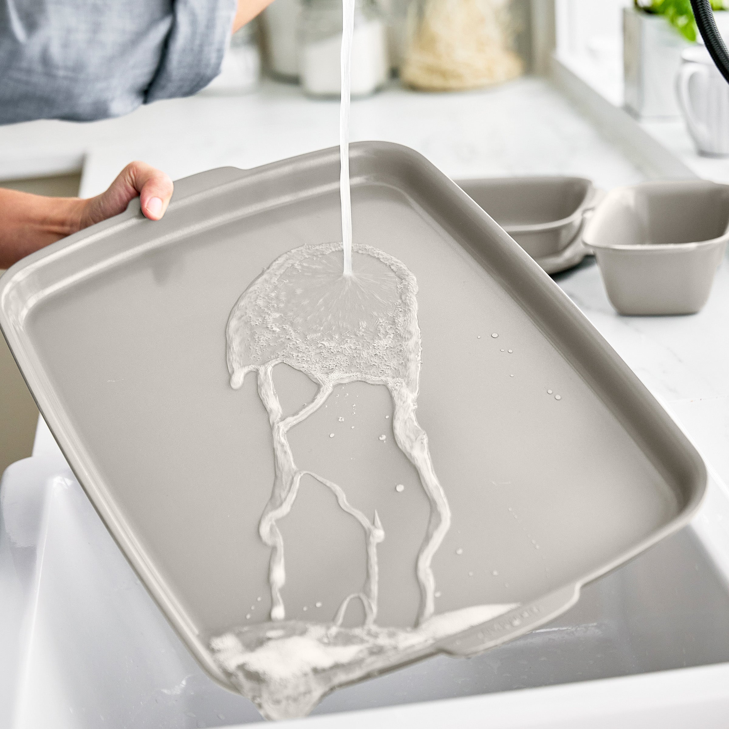 Premiere Ovenware Ceramic Nonstick 5-Piece Set | Taupe