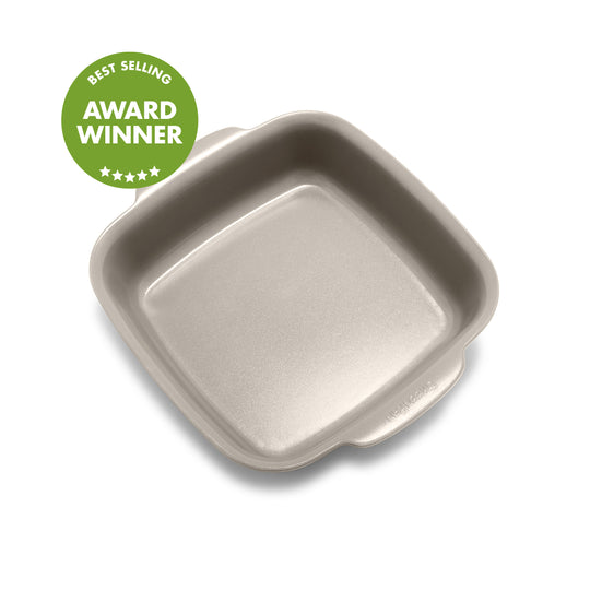Premiere Ovenware Ceramic Nonstick 8" x 8" Square Baker | Taupe