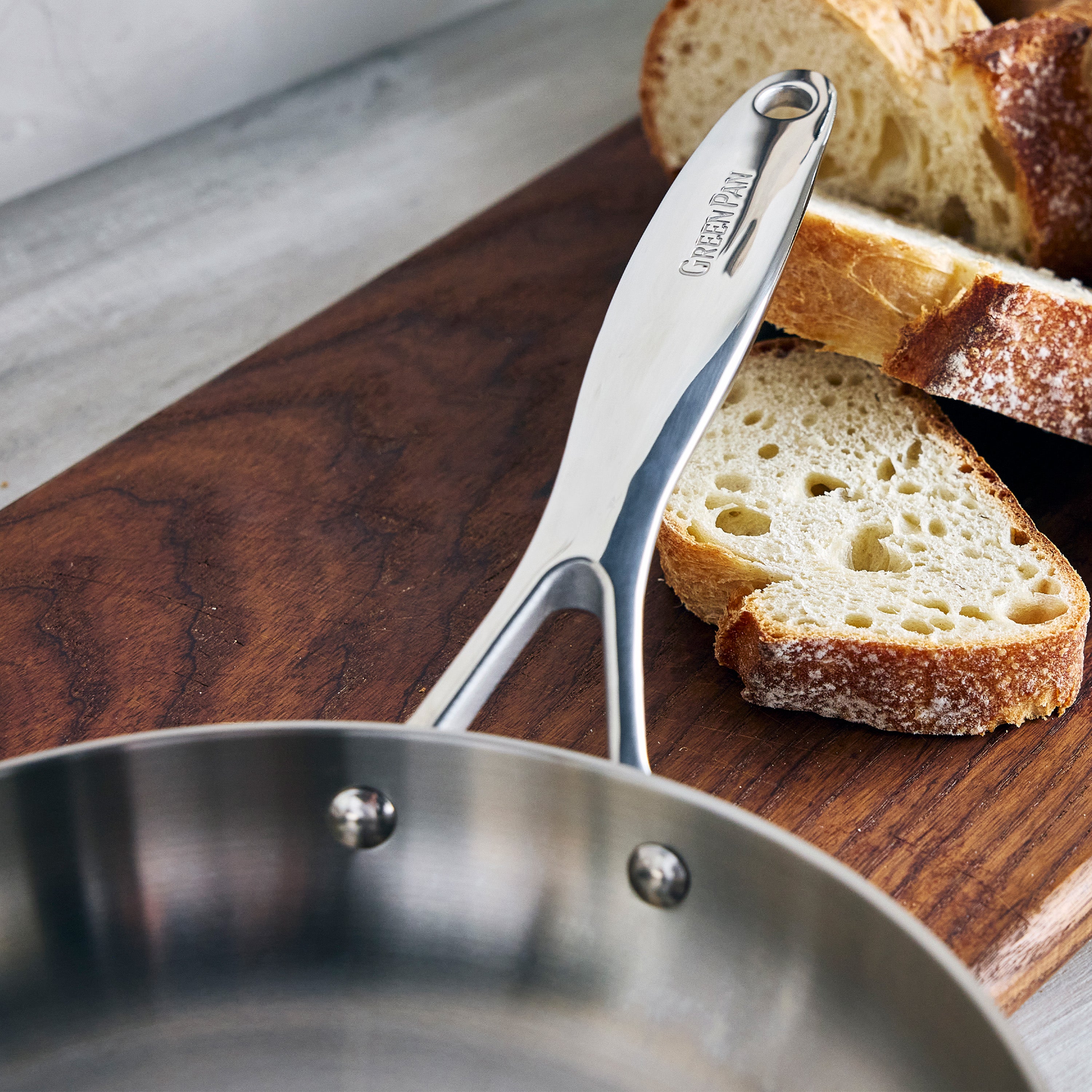 Valencia Pro Stainless Steel Uncoated 12" Frypan