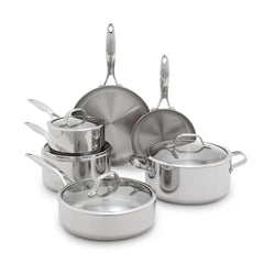 Valencia Pro Stainless Steel Uncoated 10-Piece Cookware Set