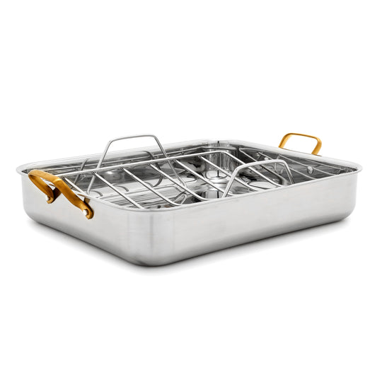 Reserve Stainless Steel 13" x 16" Roaster with Rack