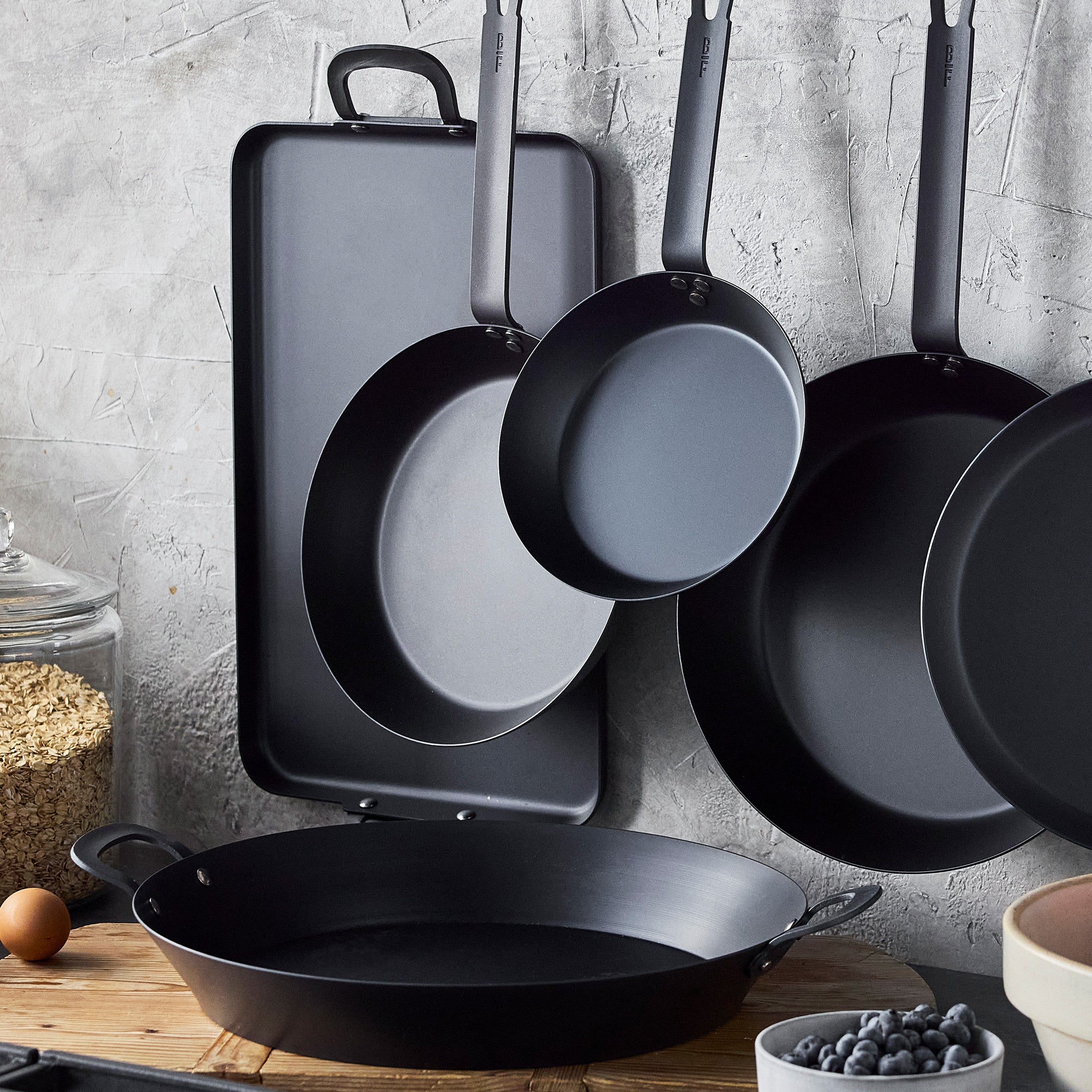 Bobby Flay by GreenPan 17" x 11" Carbon Steel Double Burner Griddle