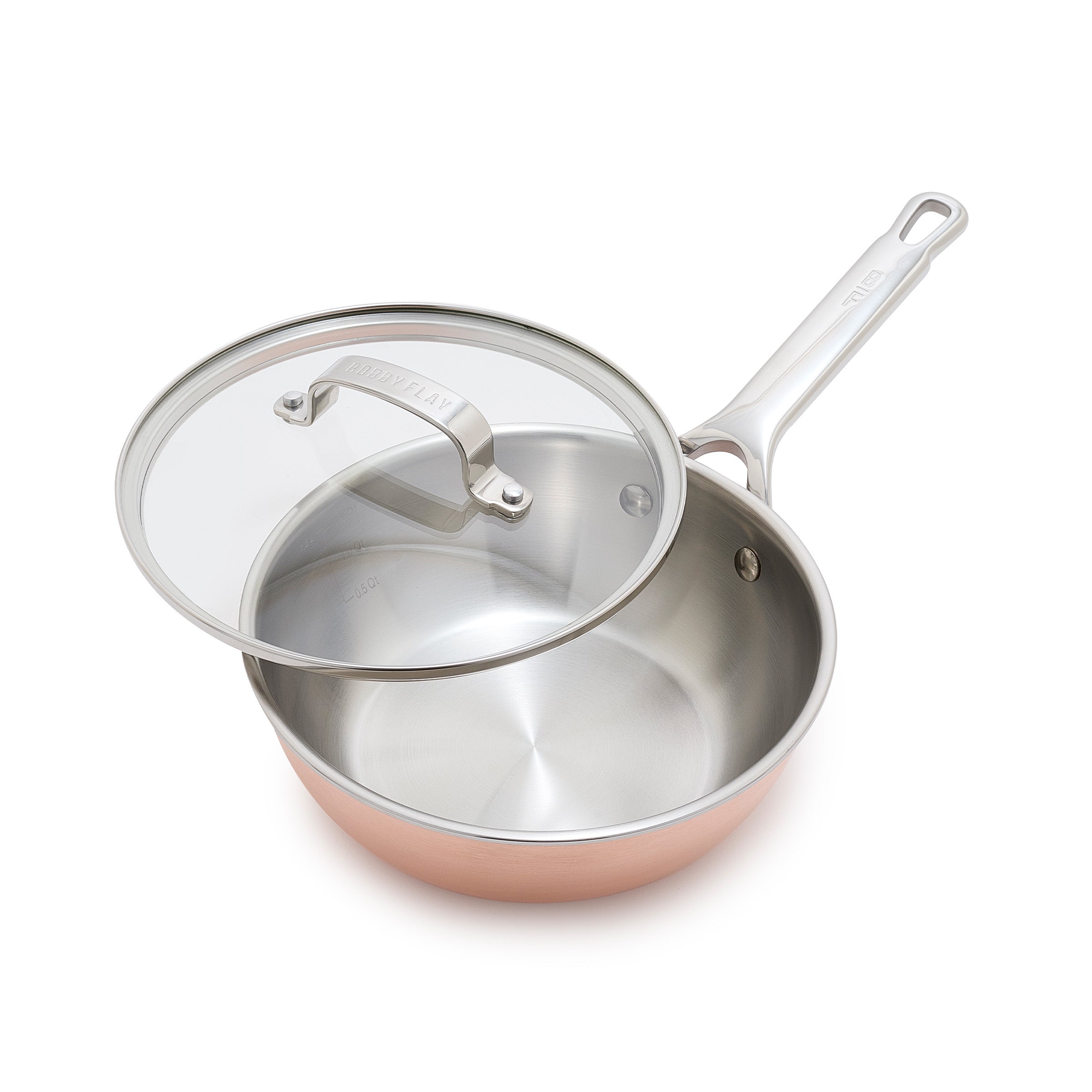 Bobby Flay by GreenPan Copper Clad 2-Quart Chef’s Pan with Lid