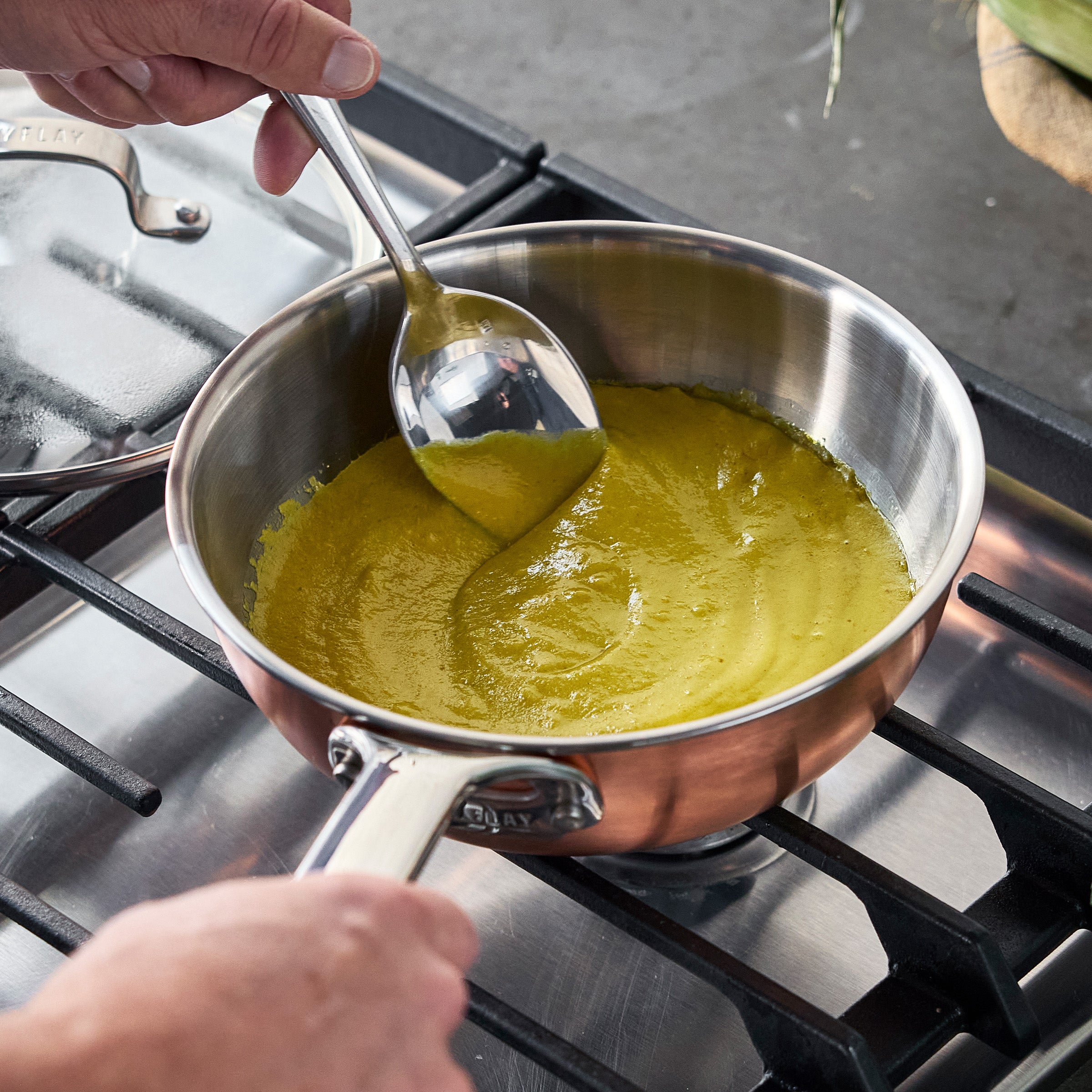 Bobby Flay by GreenPan Copper Clad 2-Quart Chef’s Pan with Lid