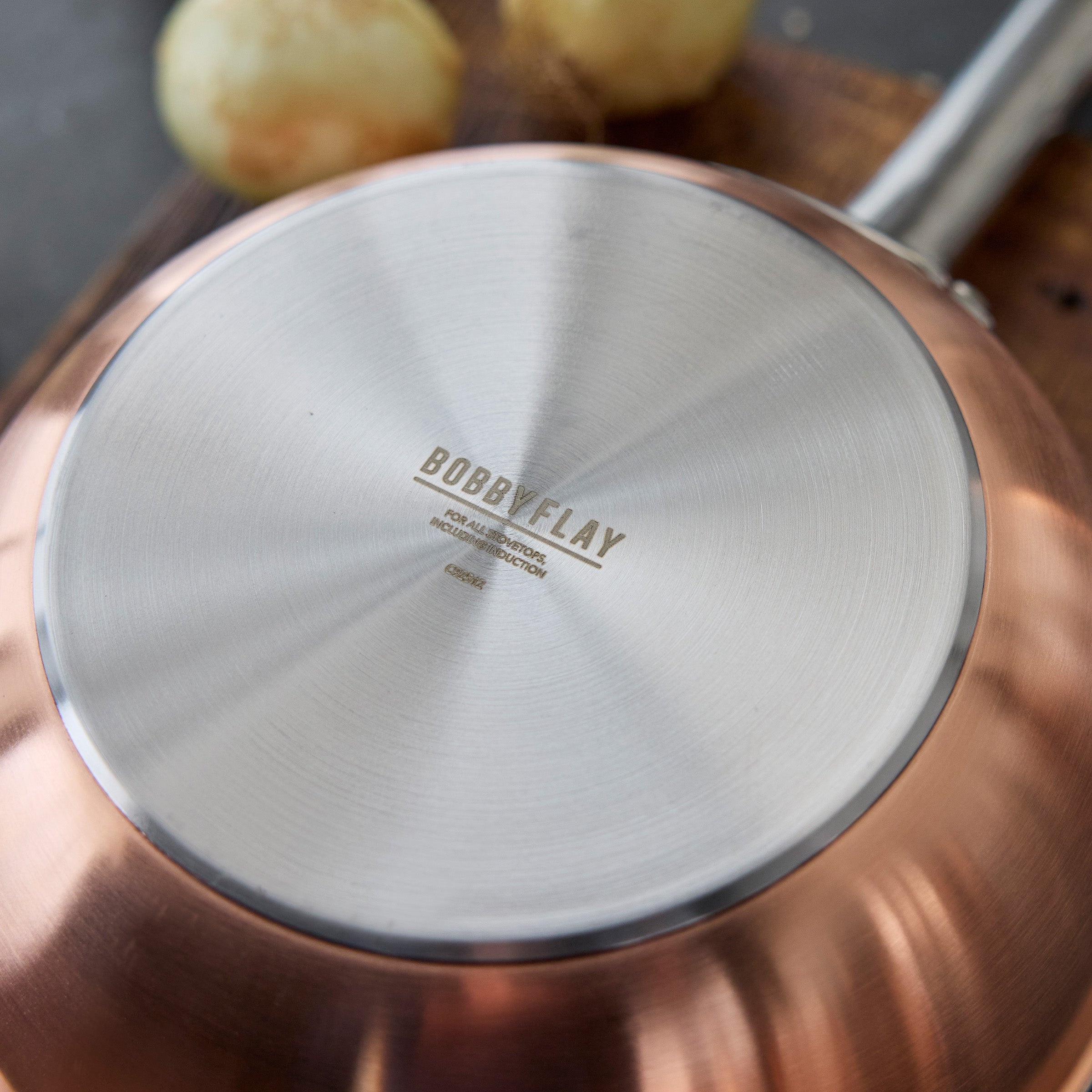 Bobby Flay by GreenPan Copper Clad 2-Quart Chef’s Pan with Lid