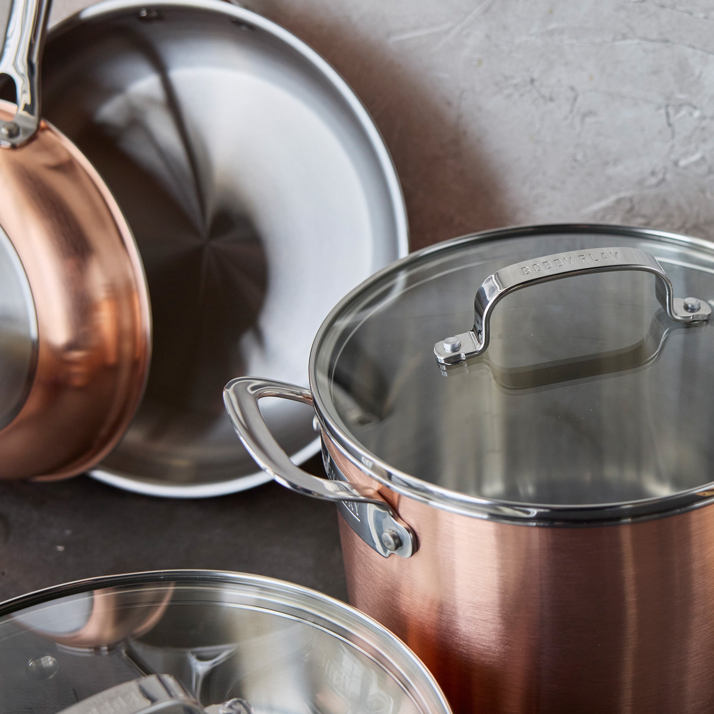 Bobby Flay by GreenPan Copper Clad 8-Piece Cookware Set