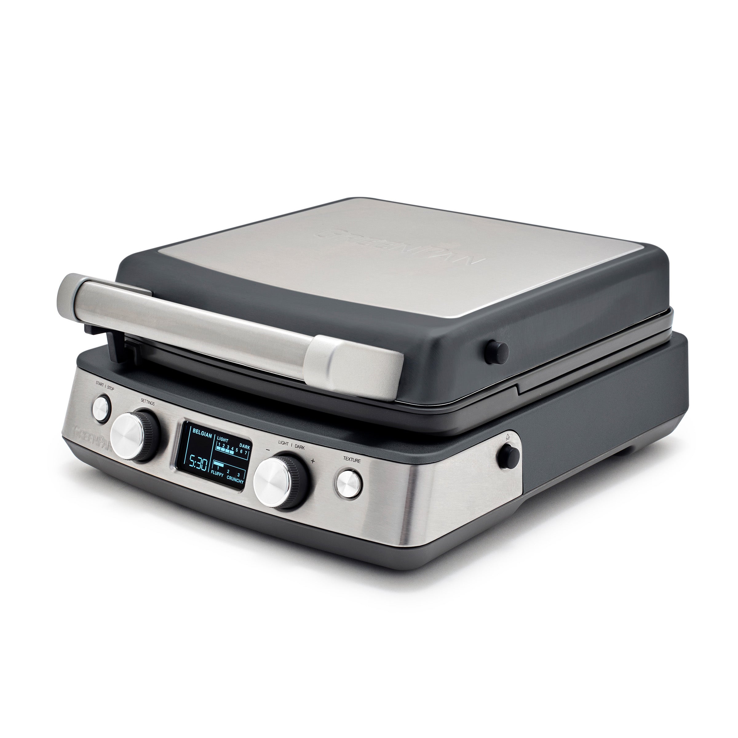 Elite Ceramic Nonstick 4-Square Waffle Maker | Graphite