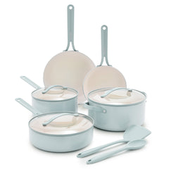 Nova Gallery Ceramic Nonstick 10-Piece Cookware Set | Coastline | GreenPan