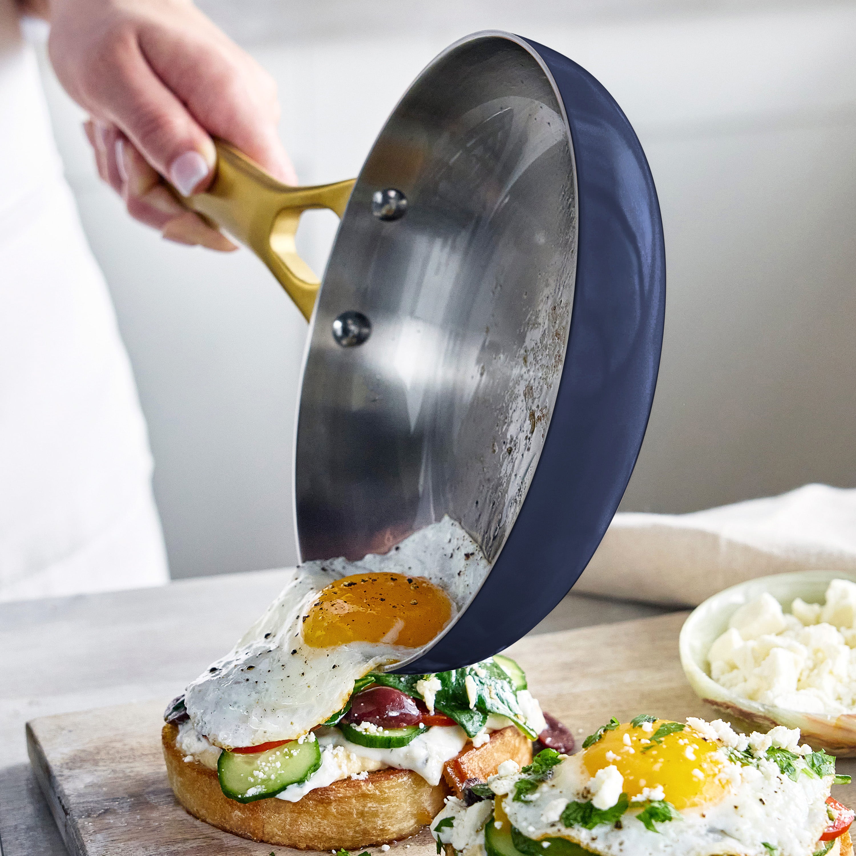 Reserve Pro Uncoated Stainless Steel 8" Frypan | Twilight