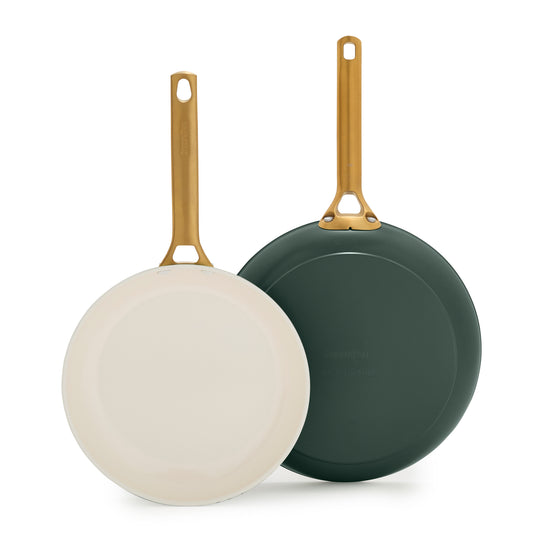Reserve Pro Ceramic Nonstick 10" and 12" Frypan Set | Spruce