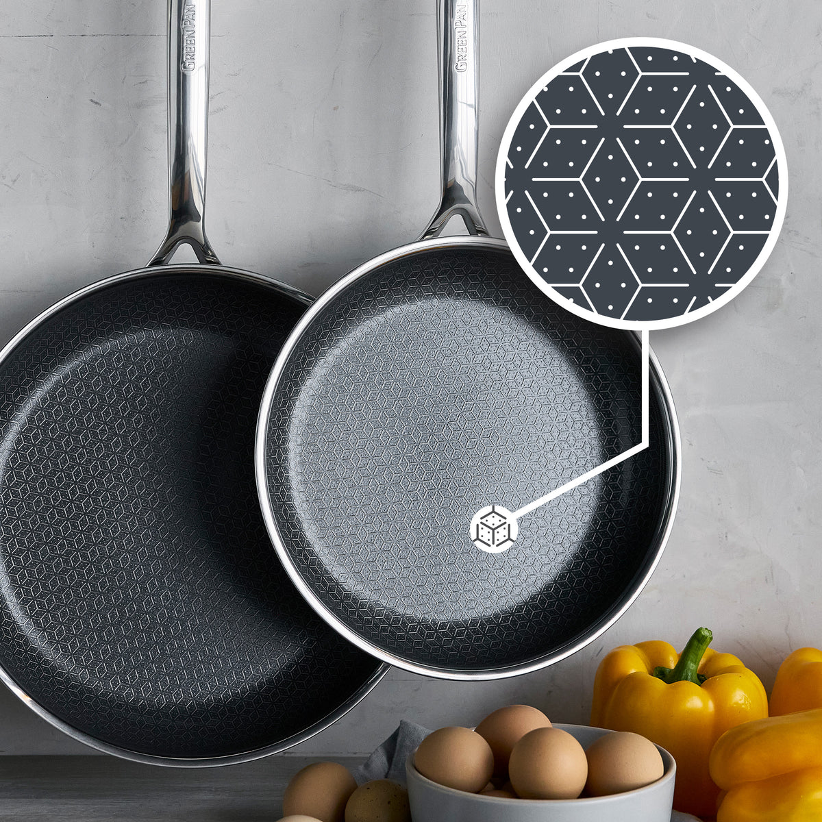 Spectra Thermobond Hybrid Ceramic Nonstick 8" and 10" Frypan Set