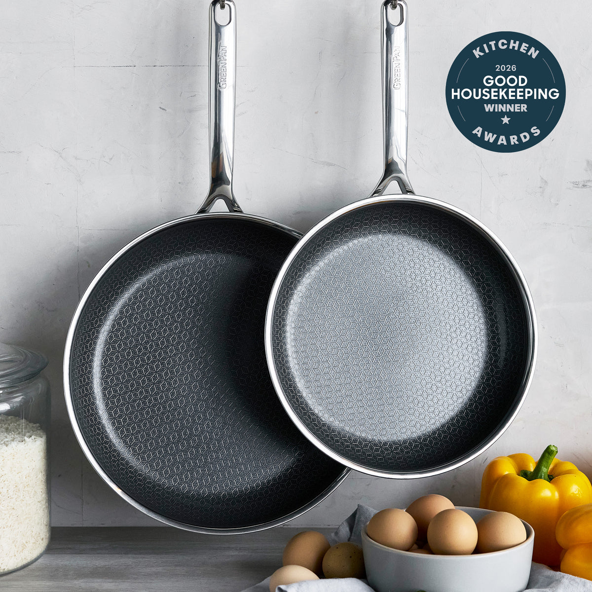 Spectra Thermobond Hybrid Ceramic Nonstick 8" and 10" Frypan Set