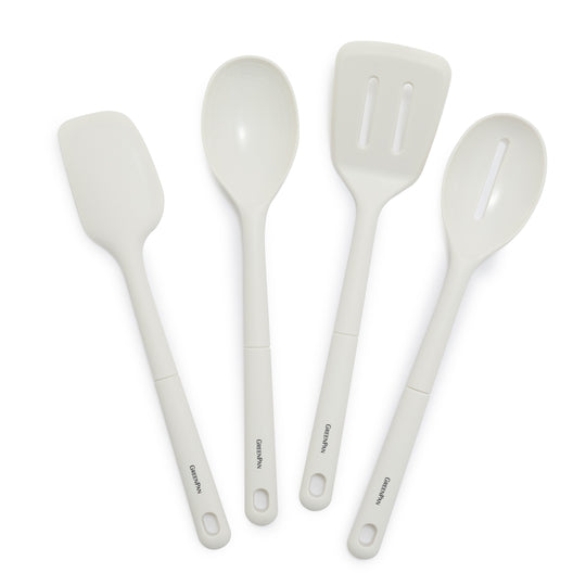 4-Piece Silicone Utensil Set | White