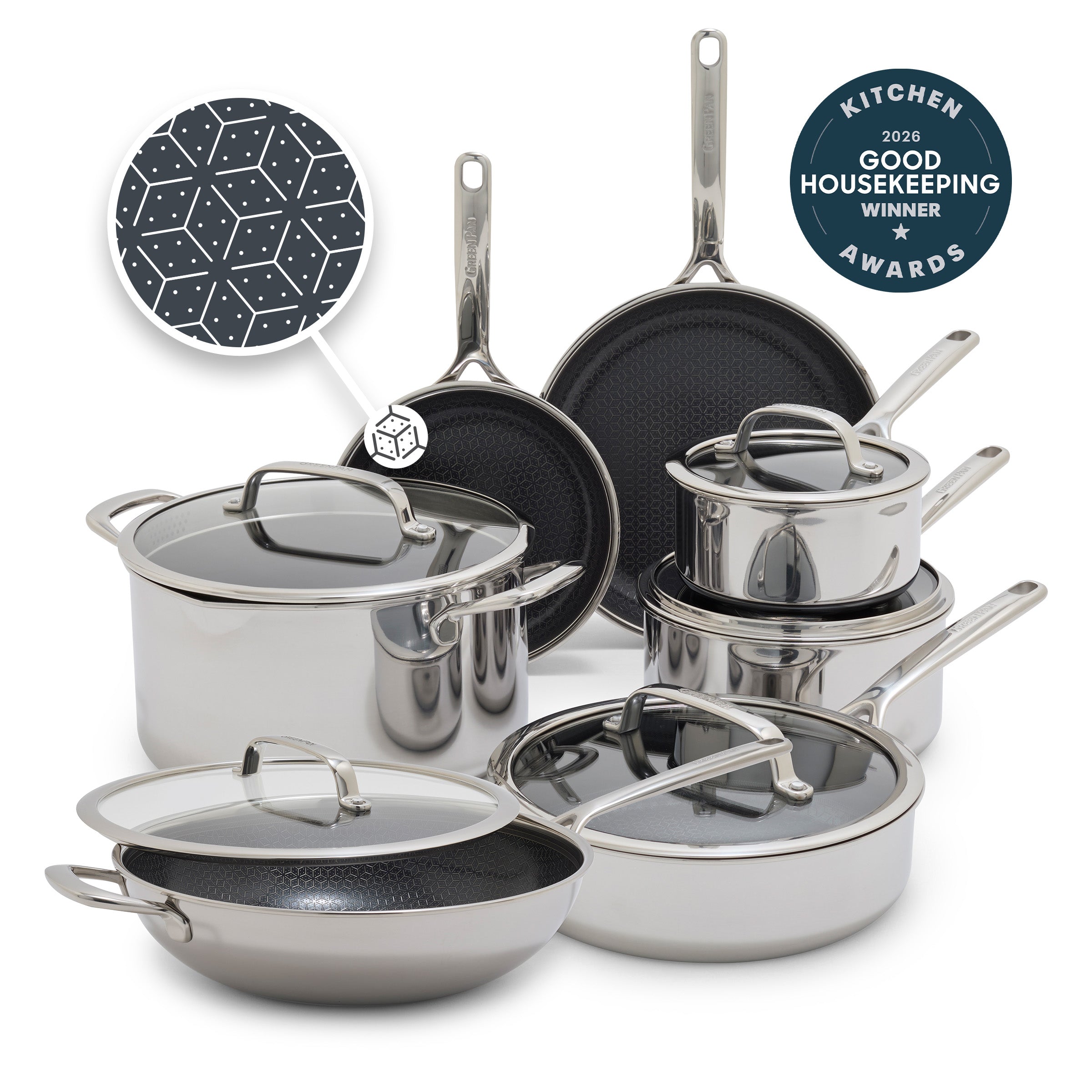 Spectra Thermobond Hybrid Ceramic Nonstick 12-Piece Cookware Set