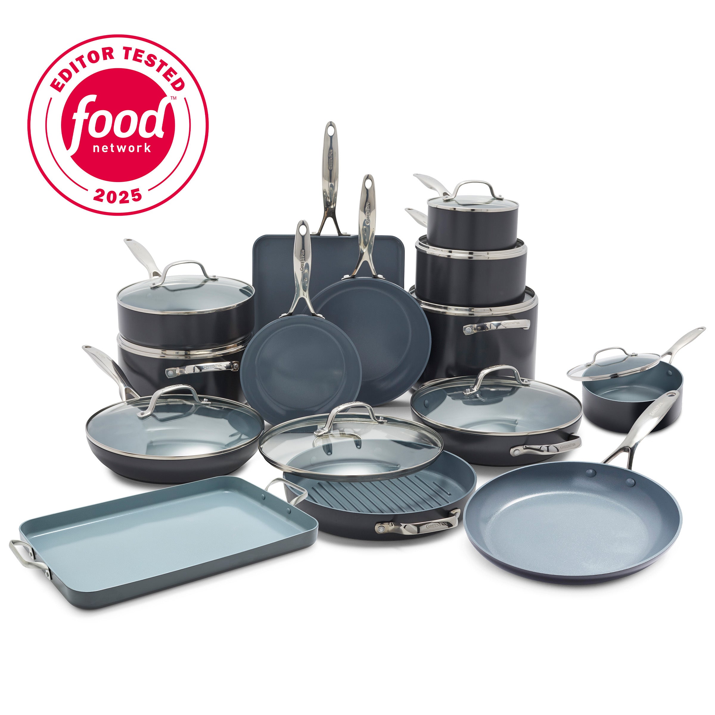 Valencia Pro Ceramic Nonstick 23-Piece Cookware Set | GreenPan