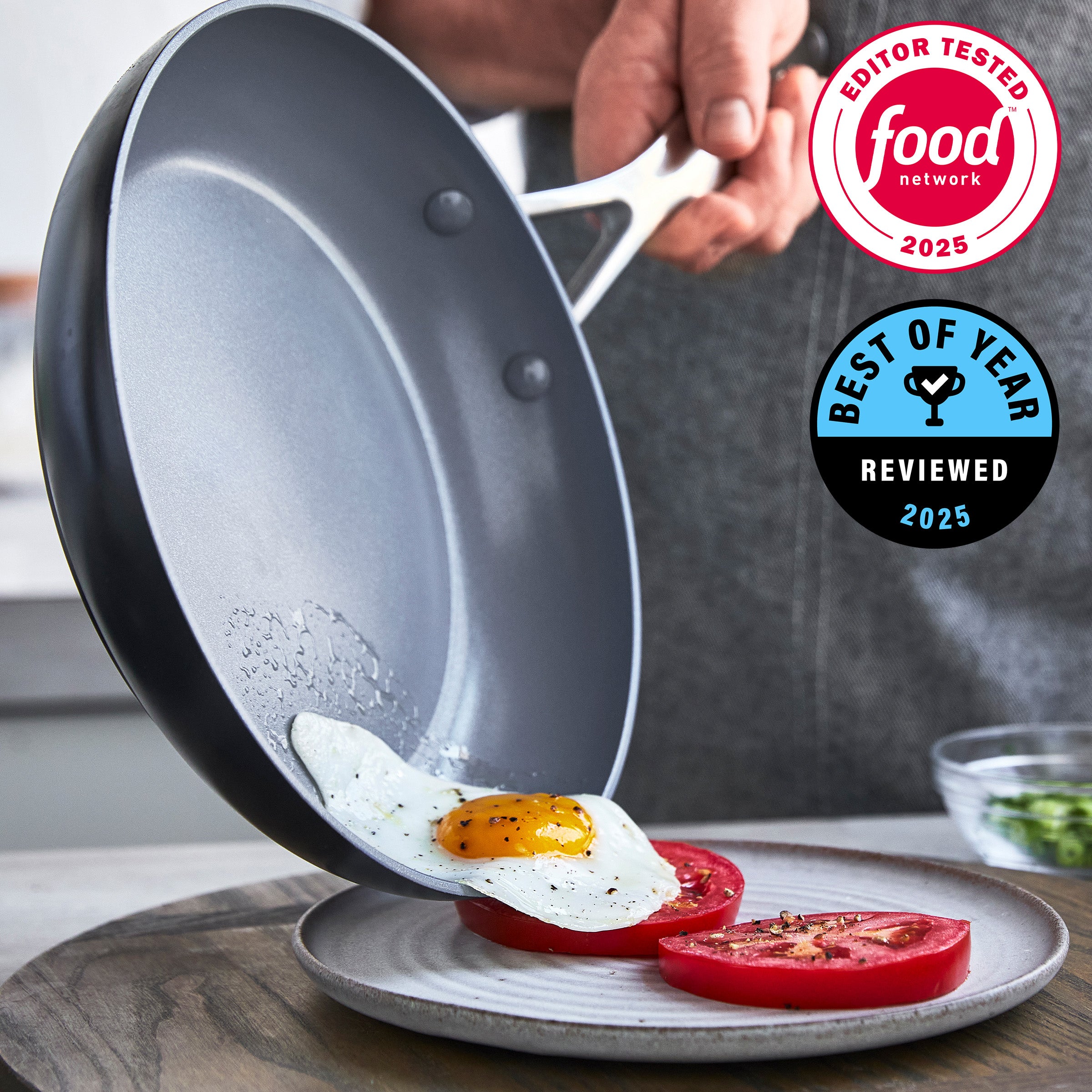 Valencia Pro Ceramic Nonstick 8" and 10" Frypan Set