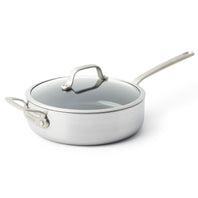 Craft Stainless Steel 4-Quart Sauté Pan with Lid and Helper Handle