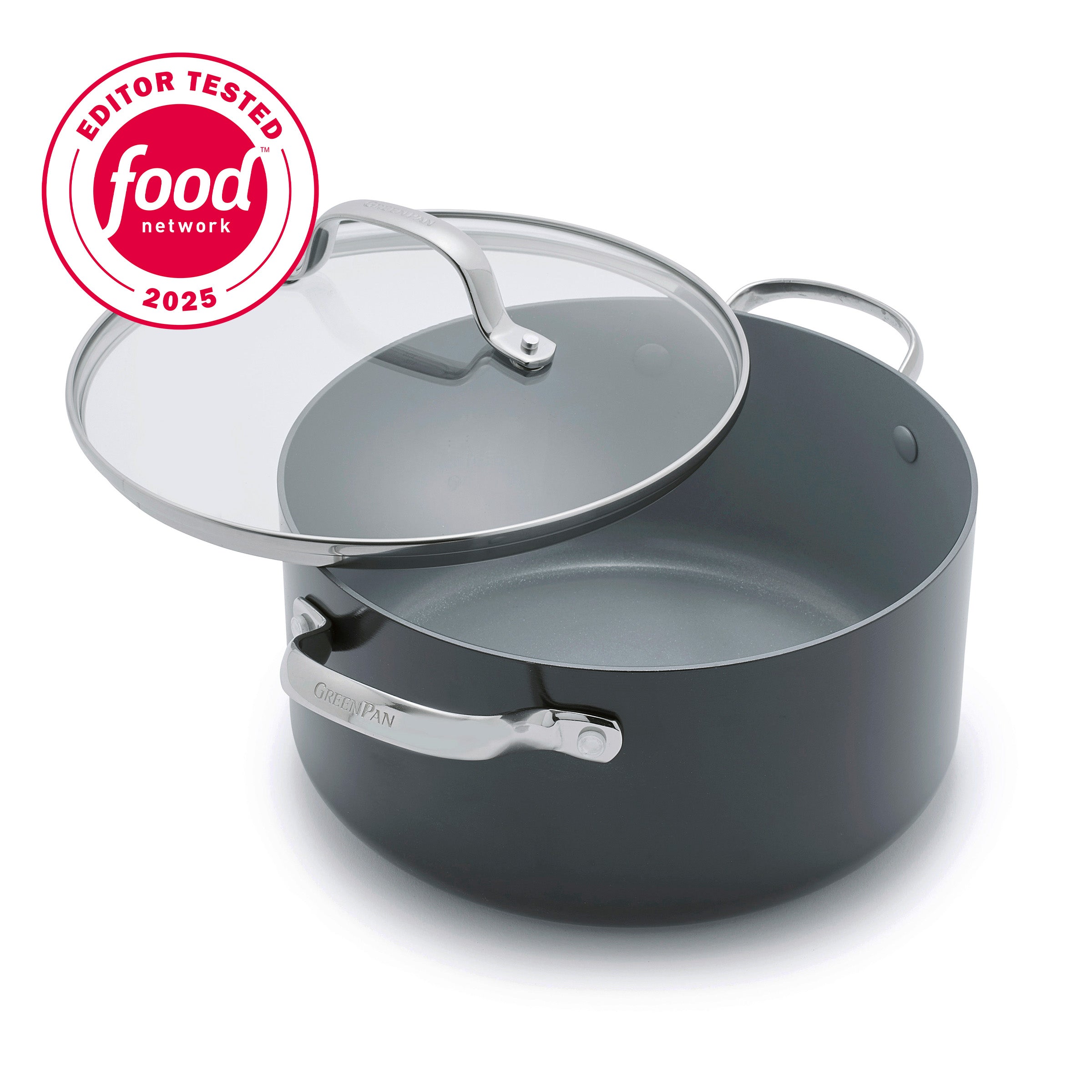 Valencia Pro Ceramic Nonstick 5.5-Quart Stockpot with Lid