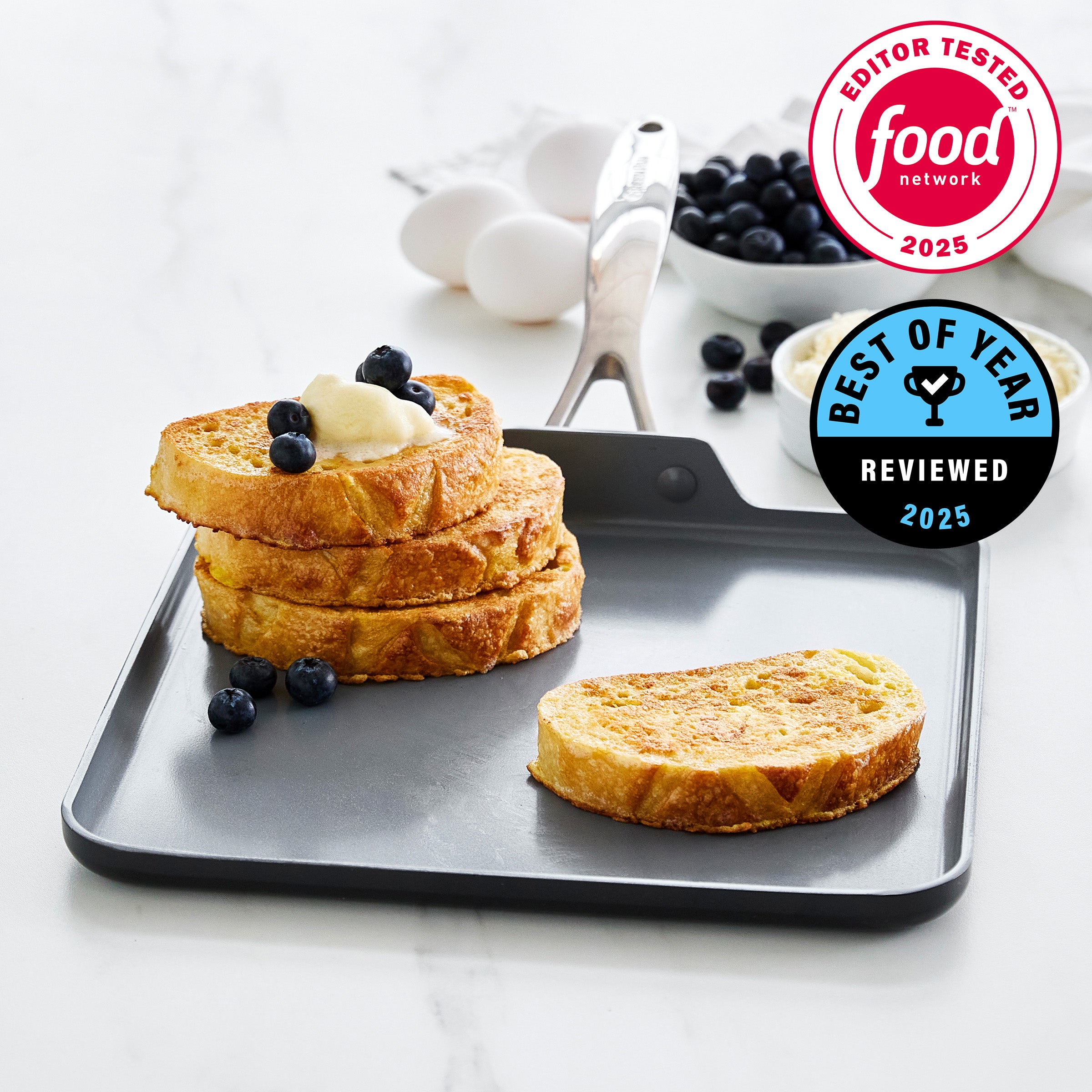 Valencia Pro Ceramic Nonstick 11" Square Griddle