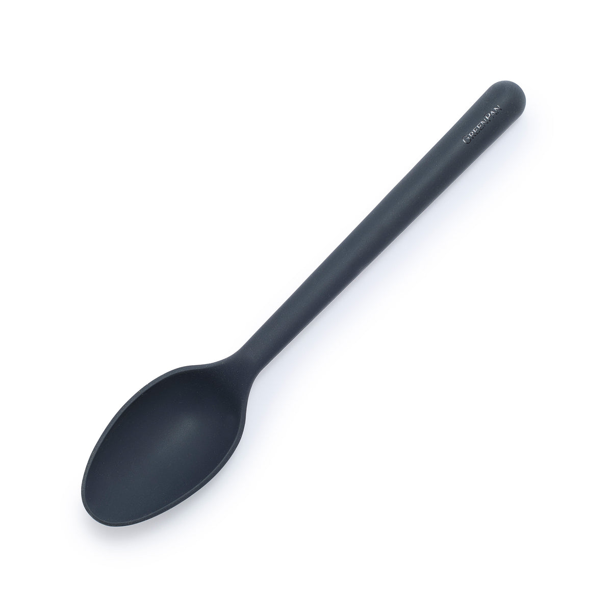 GreenPan Cucchiaio In Silicone Platinum Con Nucleo In Metallo - Resistente Al Calore Fino A 200°C, Manico Antiscivolo, Colore Grigio Antracite