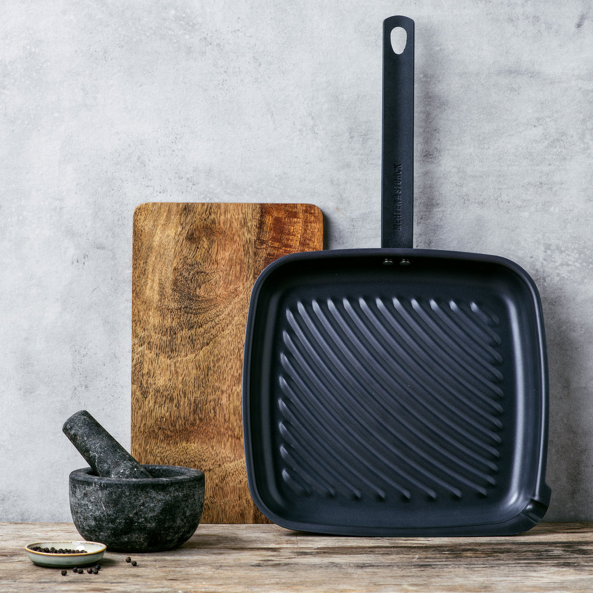 Steak Pan, Cast Iron Square Grill Pan, Skillet Pan With Handle