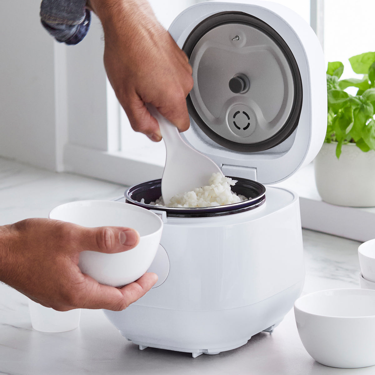 GreenLife Rice & Beans Cooker, White
