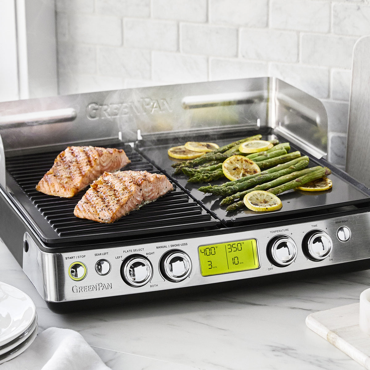 Removable Grill Power Smokeless Grill Griddle Plate Power