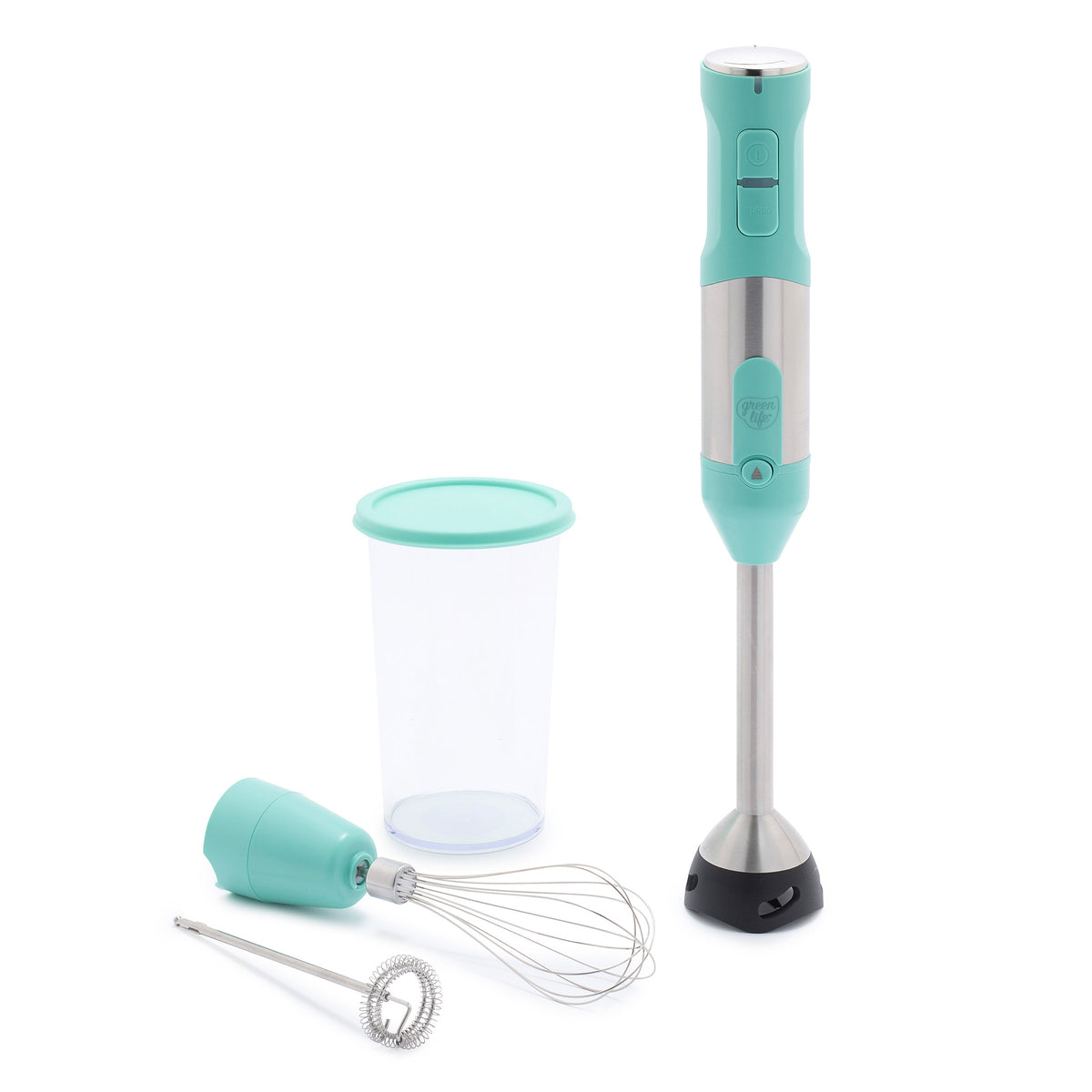 GreenLife Variable Speed Hand Blender, Turquoise