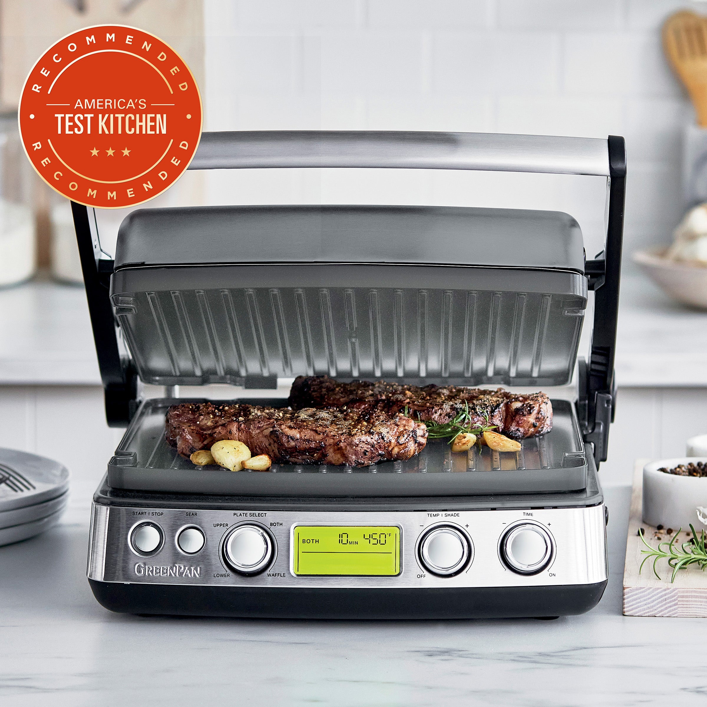 Elite Multi Grill, Griddle & Waffle Maker | Graphite