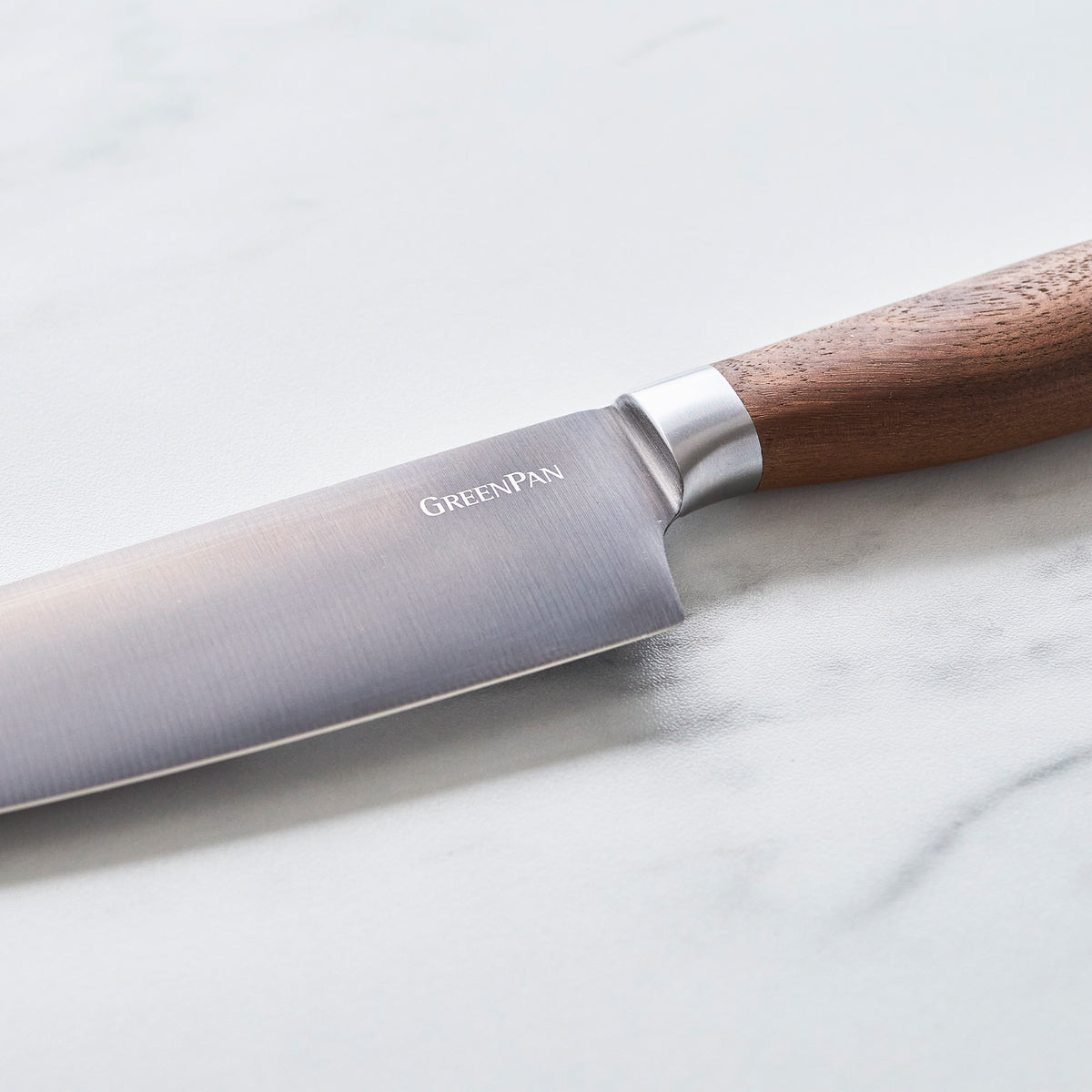 Premiere Titanium Cutlery 4-Piece Steak Knife Set with Walnut Handles