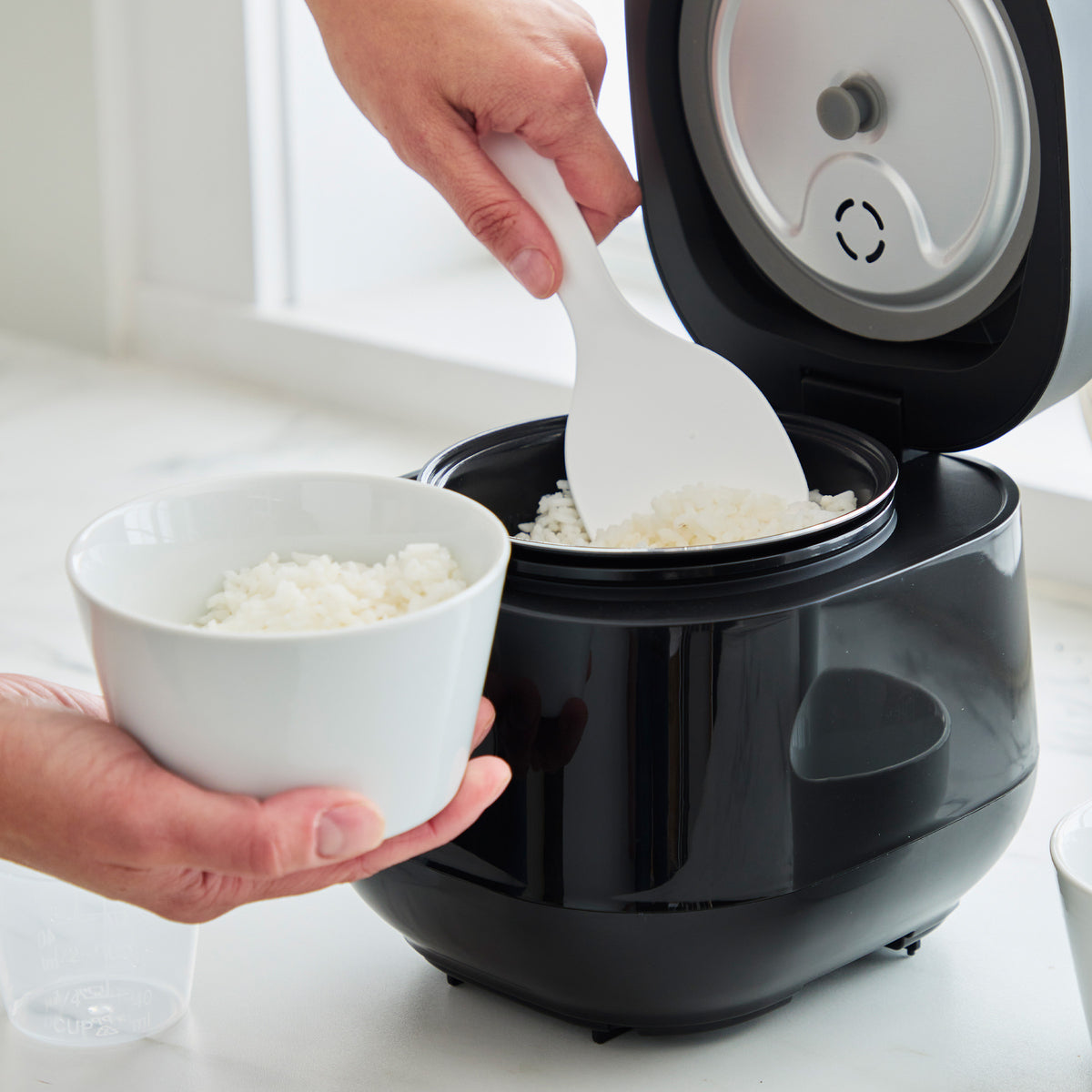 New Arrival Healthy Ceramic Nonstick 4-Cup Rice Cooker with Pfas
