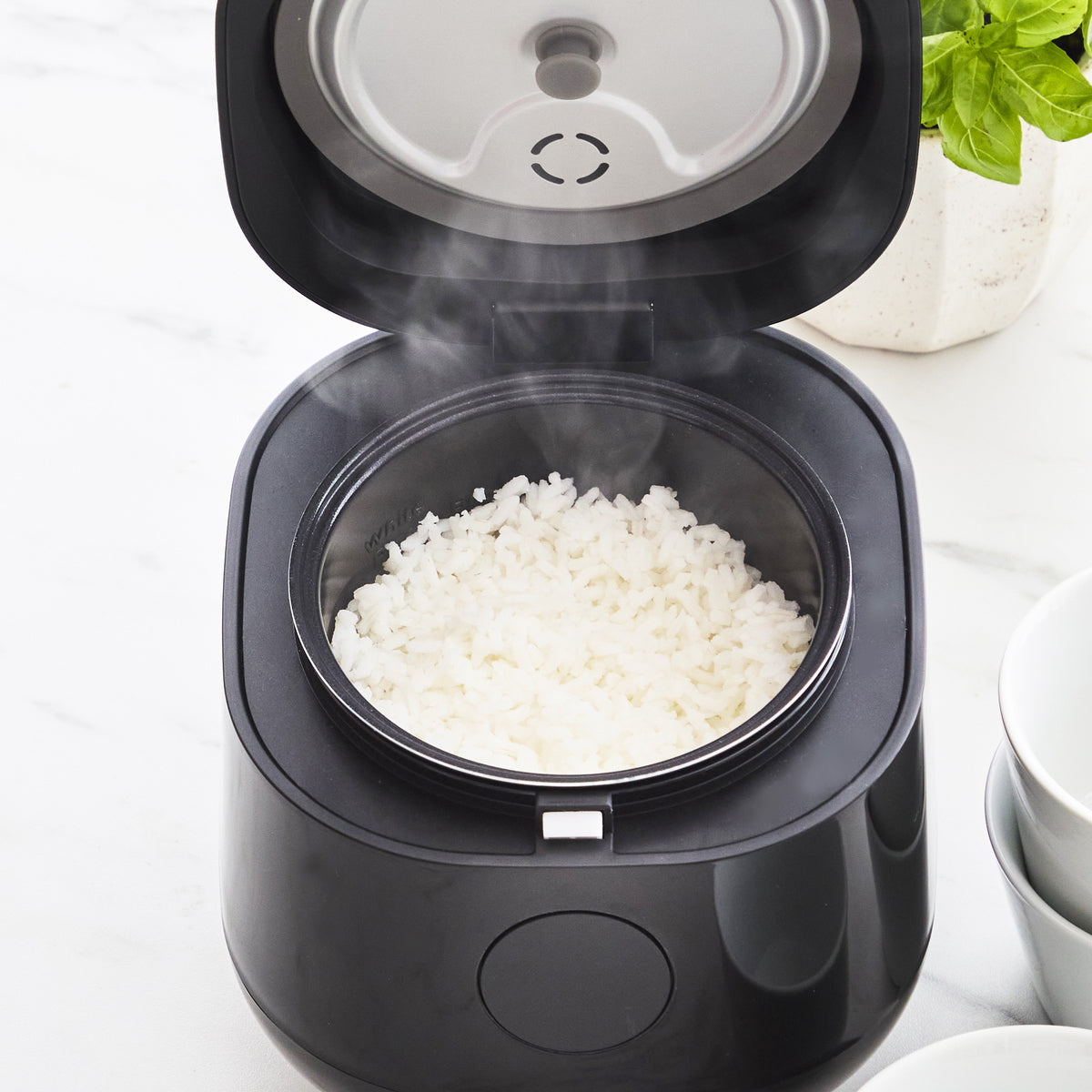 Green Rice Cook Unity GreenLife 4-Cup Rice & Grains Cooker | Black | GreenPan