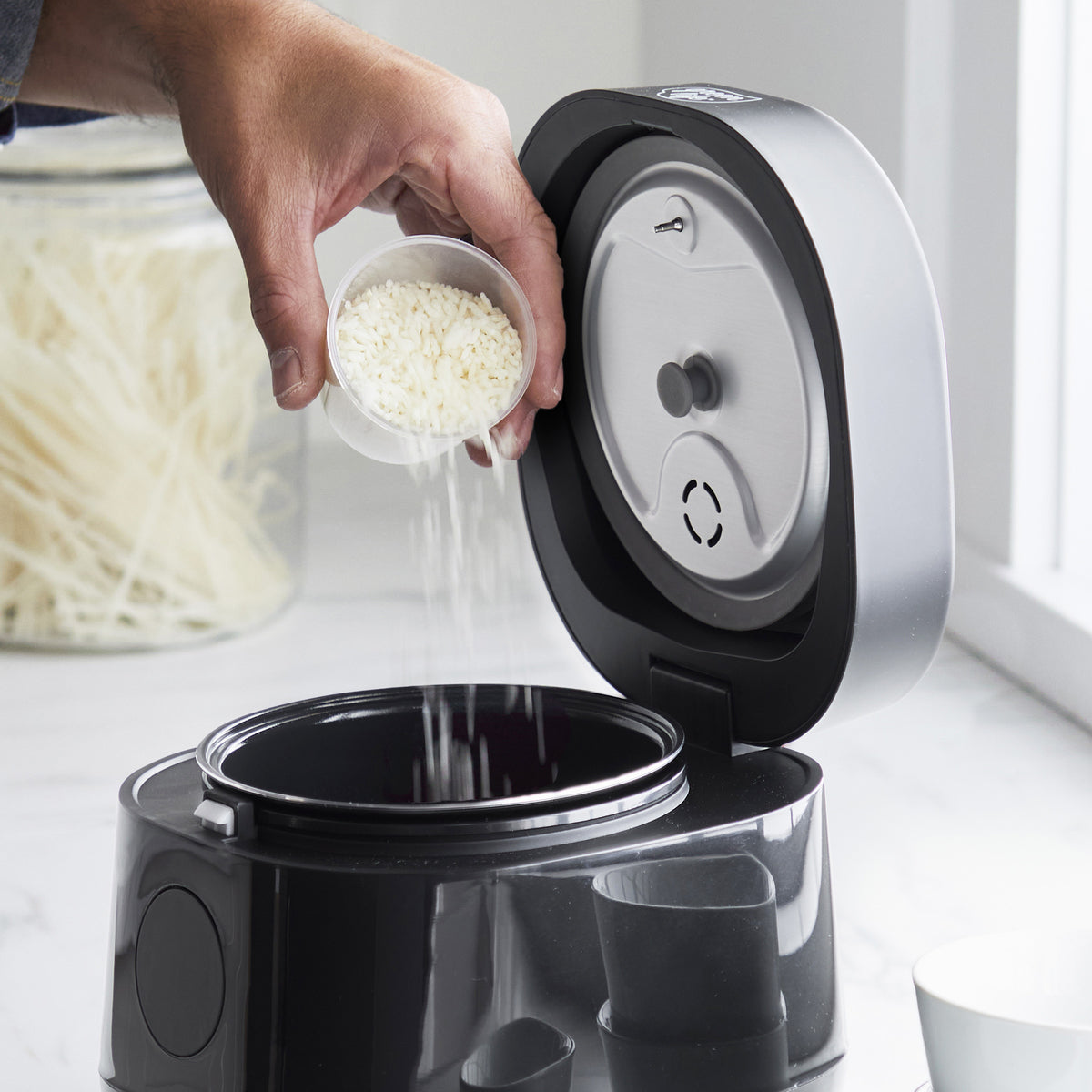 GreenLife 4-Cup Rice & Grains Cooker | Black | GreenPan