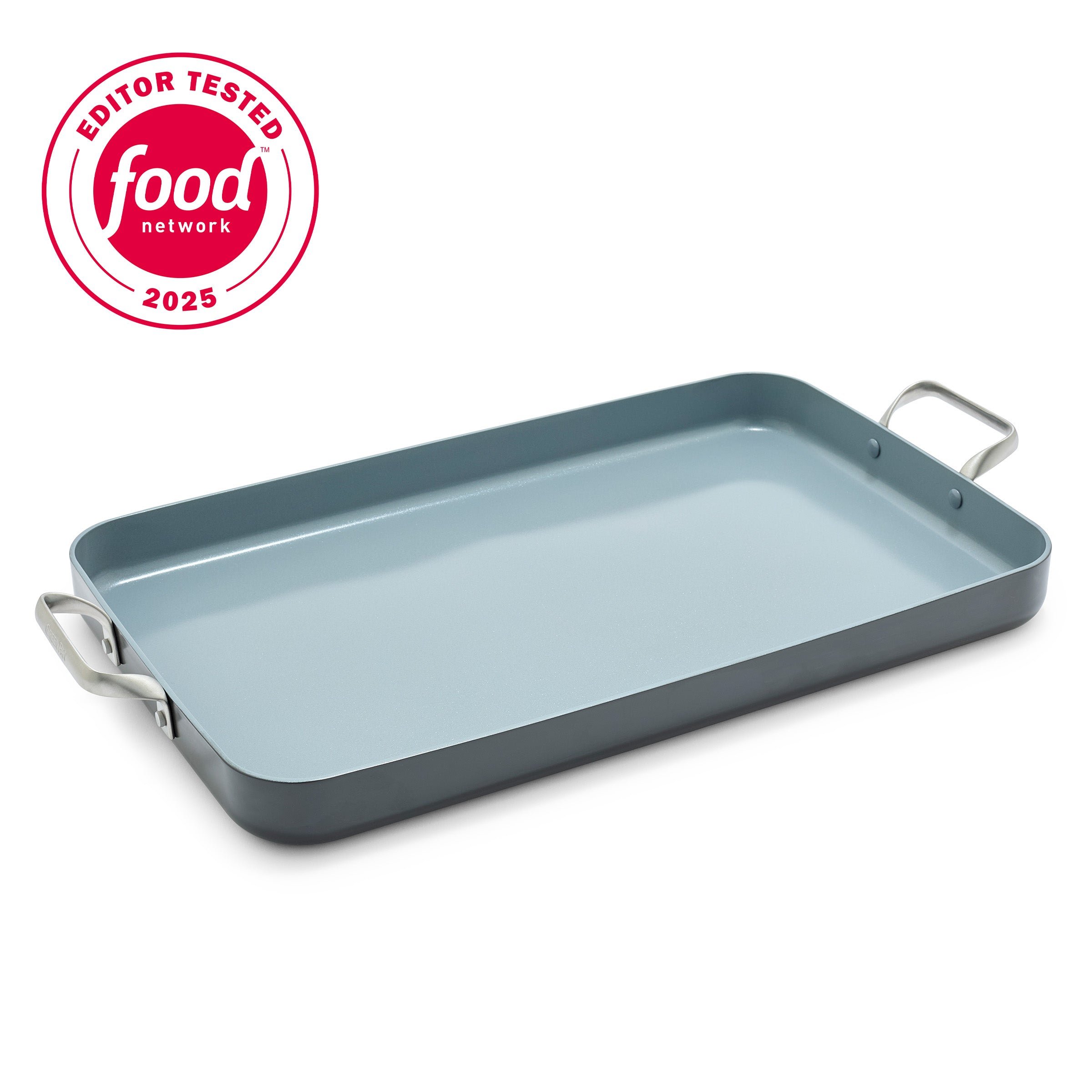 Valencia Pro Ceramic Nonstick 18" x 11" Double Burner Griddle