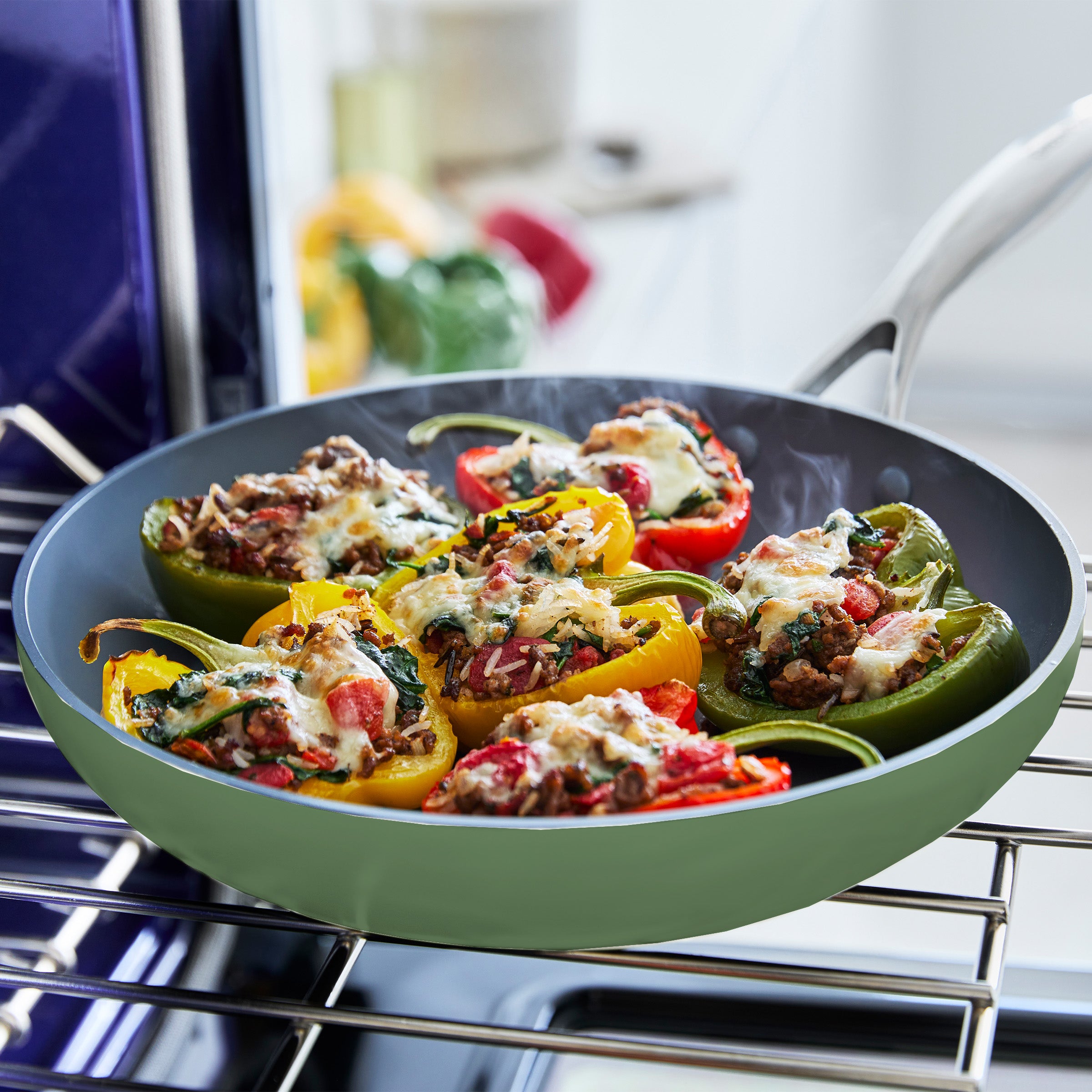 Valencia Pro Ceramic Nonstick 11-Piece Cookware Set | Sage