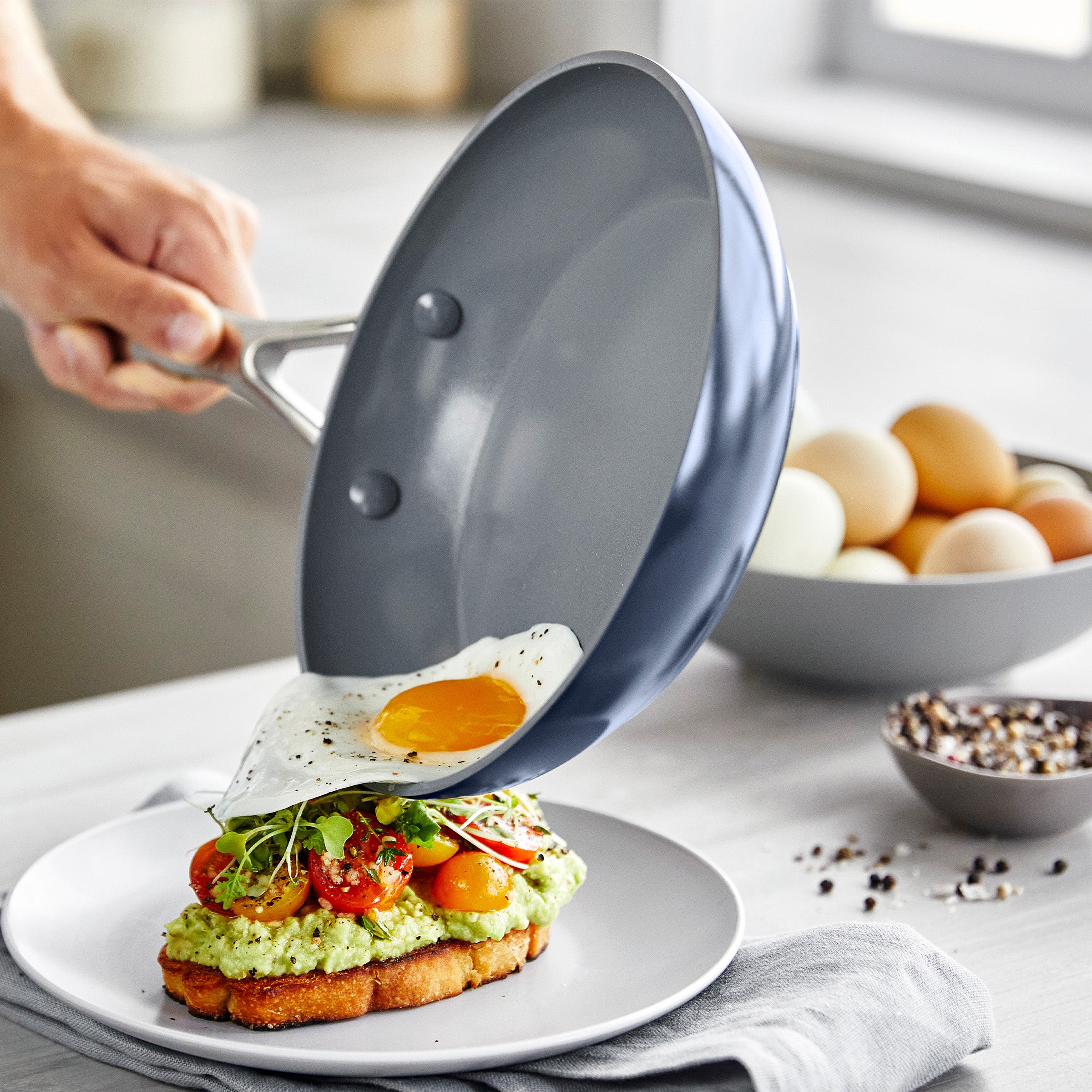 Valencia Pro Ceramic Nonstick 19-Piece Cookware Set | Twilight