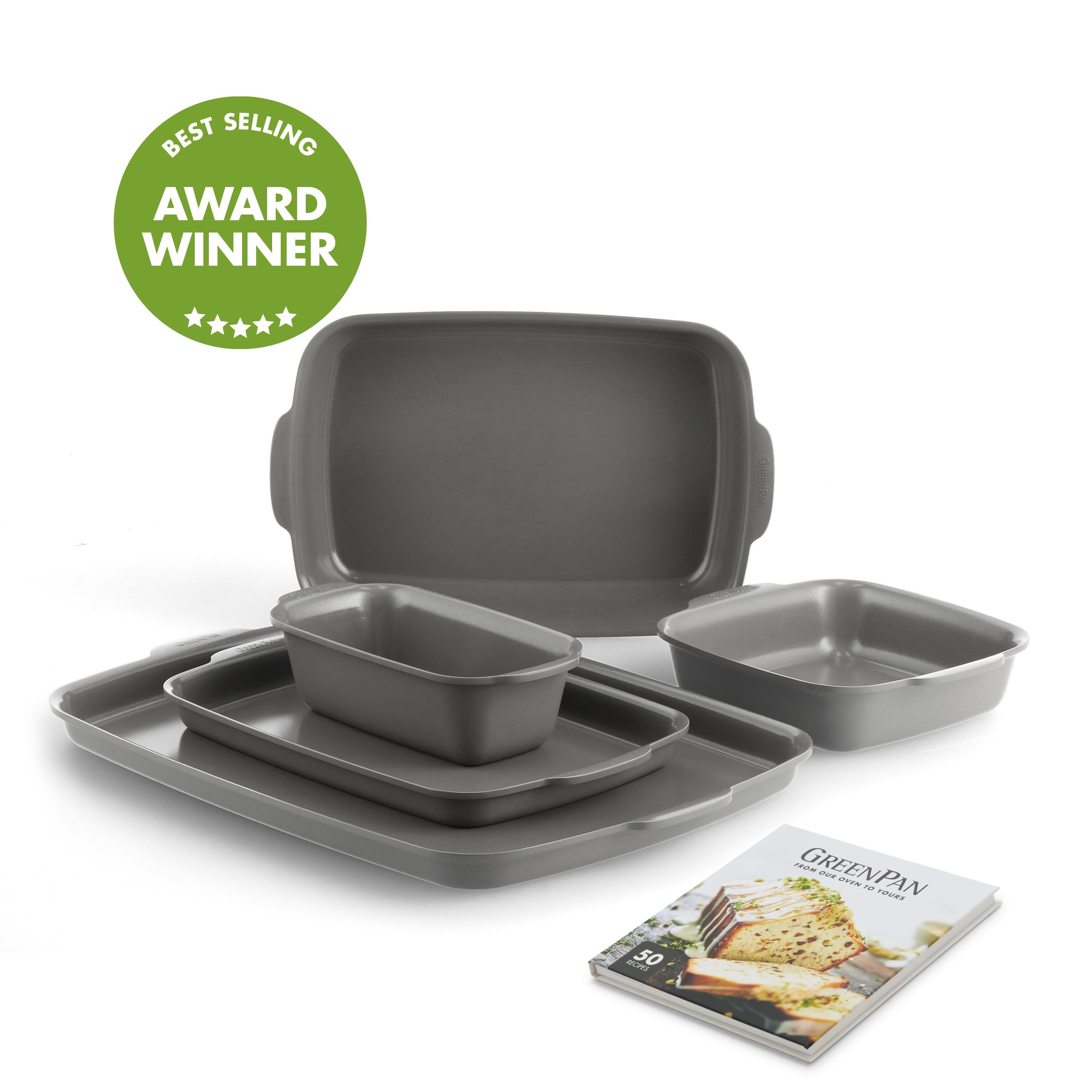 Premiere Ovenware Ceramic Nonstick 5-Piece Set