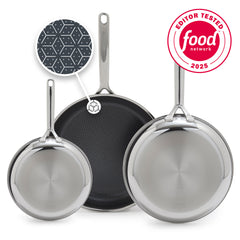 Spectra Thermobond Hybrid Ceramic Nonstick 8", 10" and 12" Frypan Set