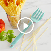 GreenLife Silicone Spoon & Fork Set | Turquoise