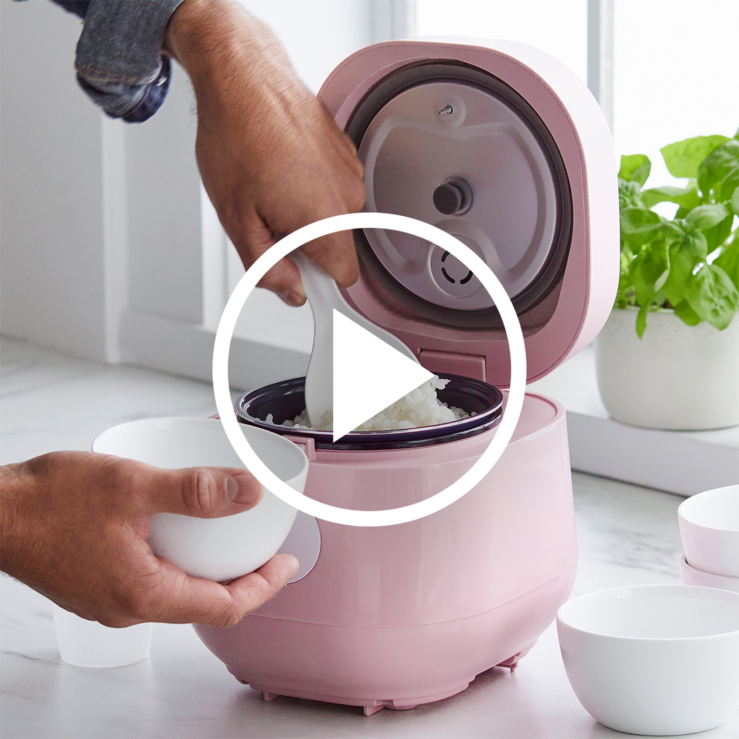 GreenLife 4-Cup Rice & Grains Cooker | Pink | GreenPan